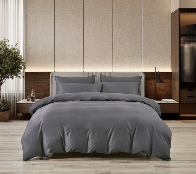 Epitex LYOCOOL CHROMA 1200TC Bedsheet | Fitted Sheet Set | Bedset (Shadow Grey)