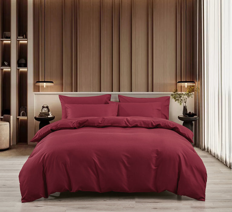 Epitex LYOCOOL CHROMA 1200TC Bedsheet | Fitted Sheet Set | Bedset (Wine)