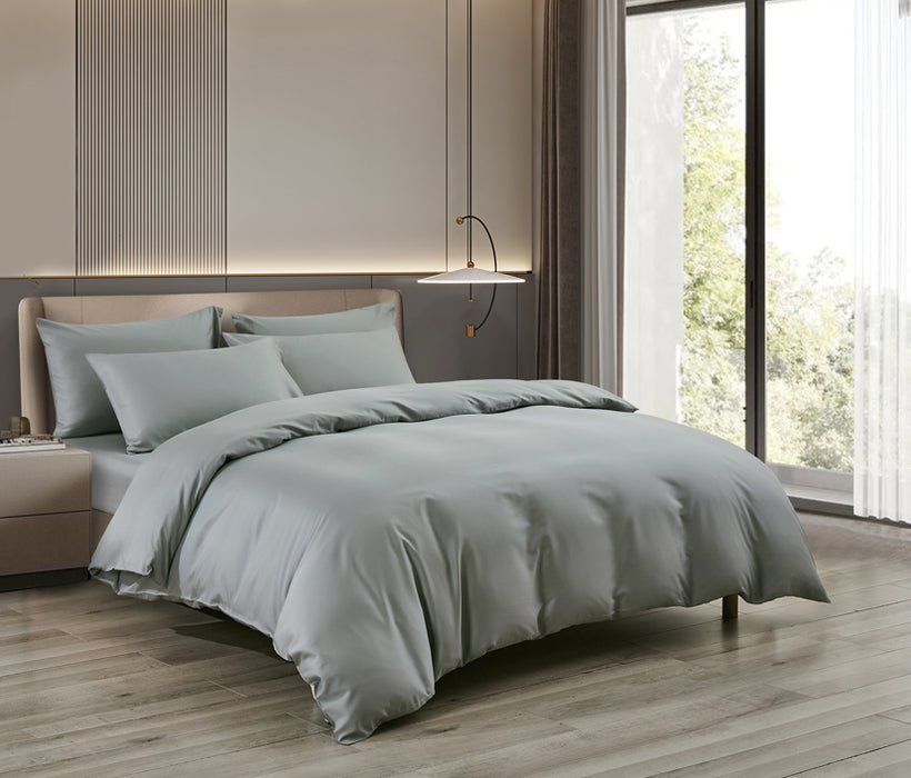 Epitex LYOCOOL CHROMA 1200TC Bedsheet | Fitted Sheet Set | Bedset (Glaze Grey)