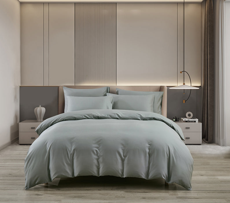 Epitex LYOCOOL CHROMA 1200TC Bedsheet | Fitted Sheet Set | Bedset (Glaze Grey)