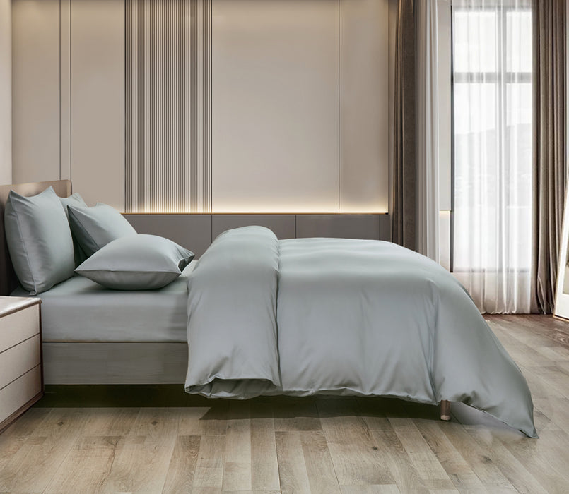 Epitex LYOCOOL CHROMA 1200TC Bedsheet | Fitted Sheet Set | Bedset (Glaze Grey)