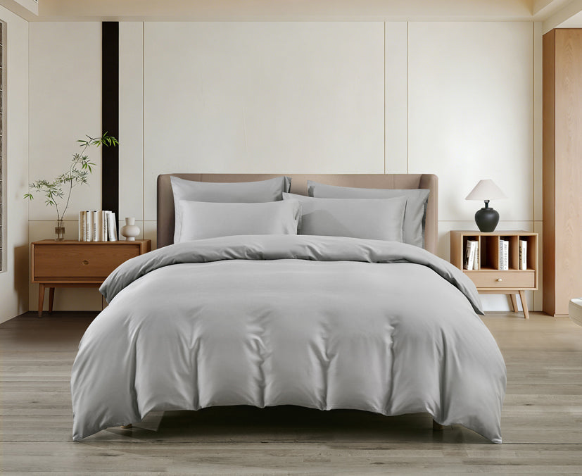 Epitex LYOCOOL CHROMA 1200TC Bedsheet | Fitted Sheet Set | Bedset (PEBBLE GREY)
