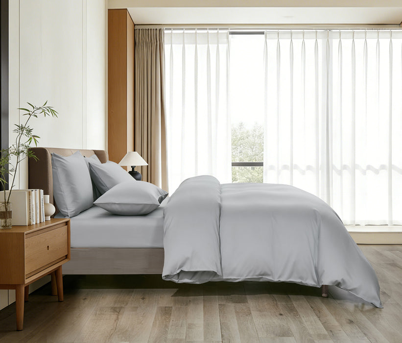 Epitex LYOCOOL CHROMA 1200TC Bedsheet | Fitted Sheet Set | Bedset (PEBBLE GREY)