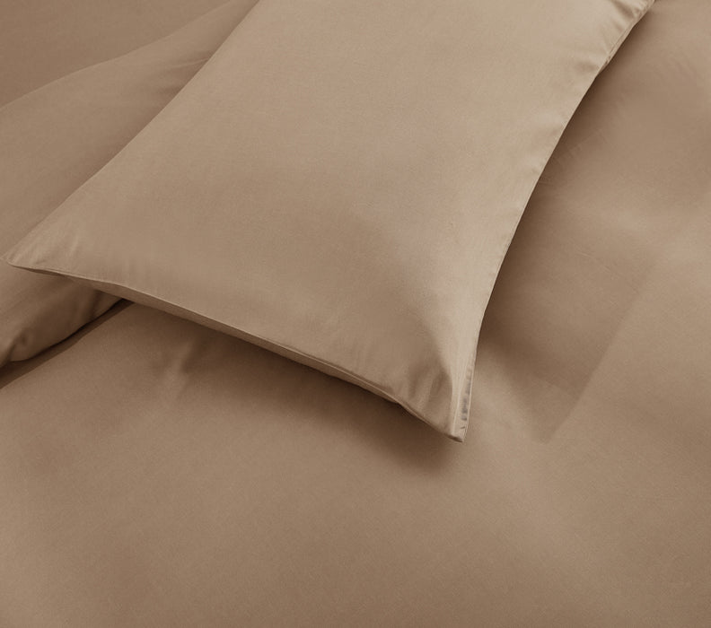 Epitex LYOCOOL CHROMA 1200TC Bedsheet | Fitted Sheet Set | Bedset (SANDY BROWN)