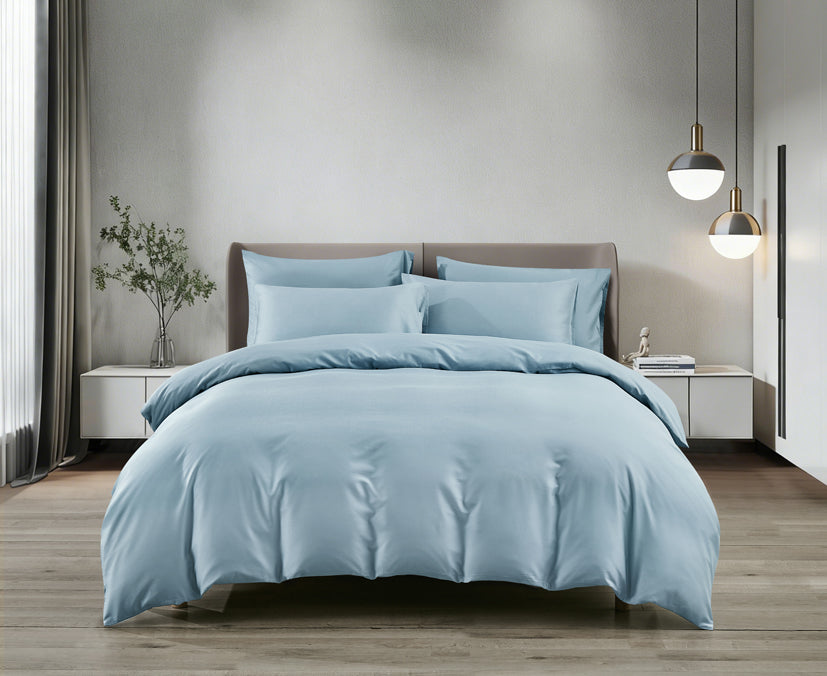 Epitex LYOCOOL CHROMA 1200TC Bedsheet | Fitted Sheet Set | Bedset (RIVER BLUE)