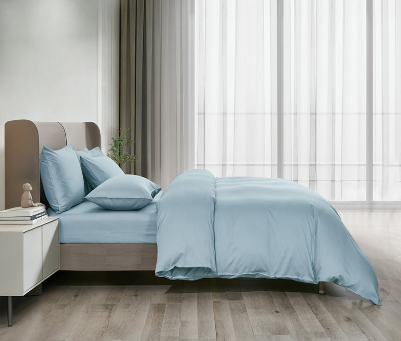Epitex LYOCOOL CHROMA 1200TC Bedsheet | Fitted Sheet Set | Bedset (RIVER BLUE)