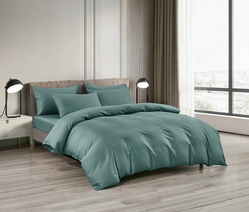 Epitex LYOCOOL CHROMA 1200TC Bedsheet | Fitted Sheet Set | Bedset (HUNTER GREEN)