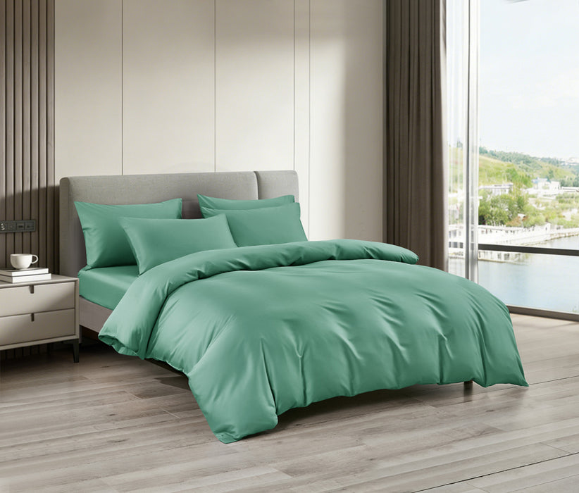 Epitex LYOCOOL CHROMA 1200TC Bedsheet | Fitted Sheet Set | Bedset (JADE GREEN)