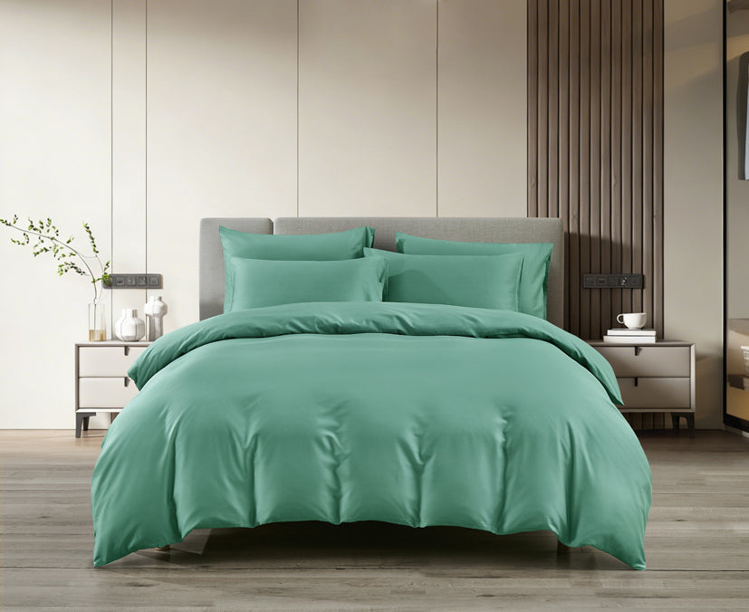 Epitex LYOCOOL CHROMA 1200TC Bedsheet | Fitted Sheet Set | Bedset (JADE GREEN)