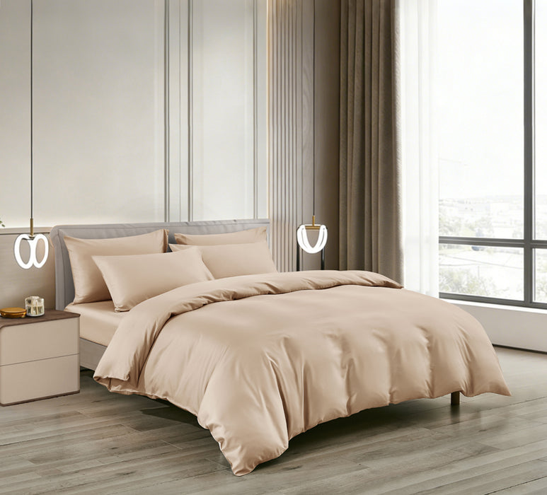 Epitex LYOCOOL CHROMA 1200TC Bedsheet | Fitted Sheet Set | Bedset (PALE AMBER)