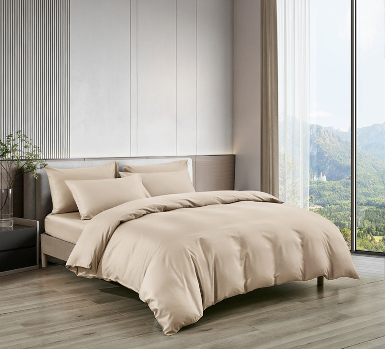 Epitex LYOCOOL CHROMA 1200TC Bedsheet | Fitted Sheet Set | Bedset (SPROUT BEIGE)