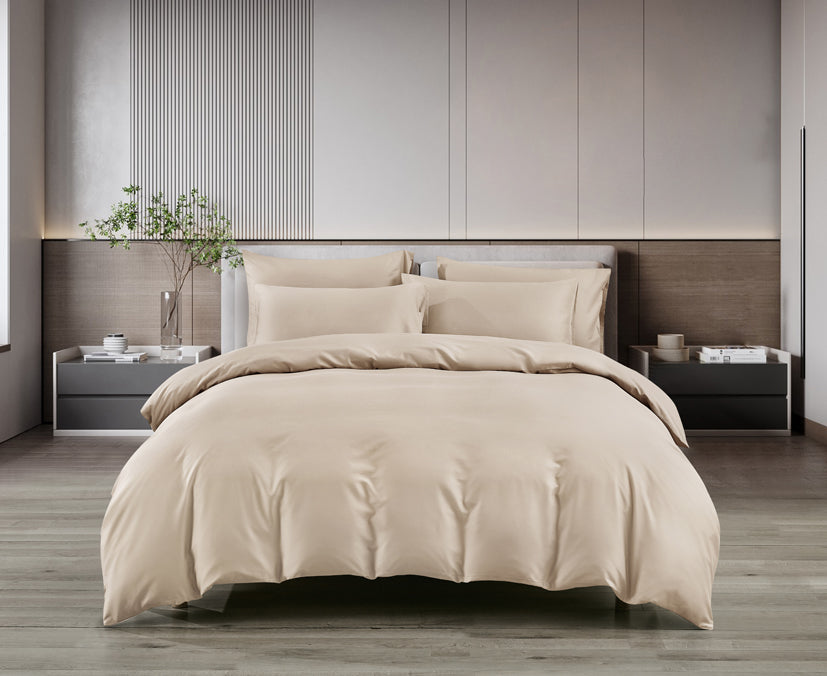 Epitex LYOCOOL CHROMA 1200TC Bedsheet | Fitted Sheet Set | Bedset (SPROUT BEIGE)