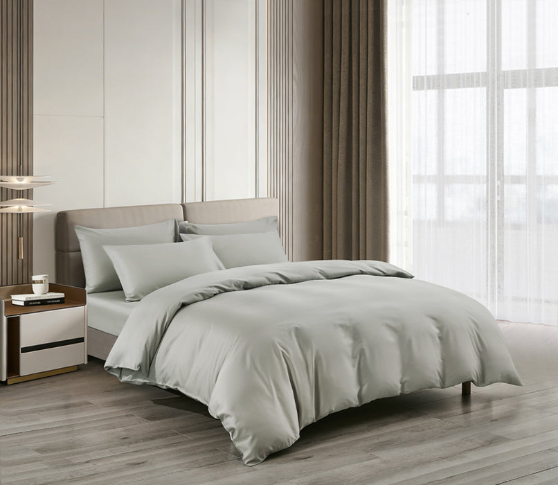 Epitex LYOCOOL CHROMA 1200TC Bedsheet | Fitted Sheet Set | Bedset (MOOD GREY)