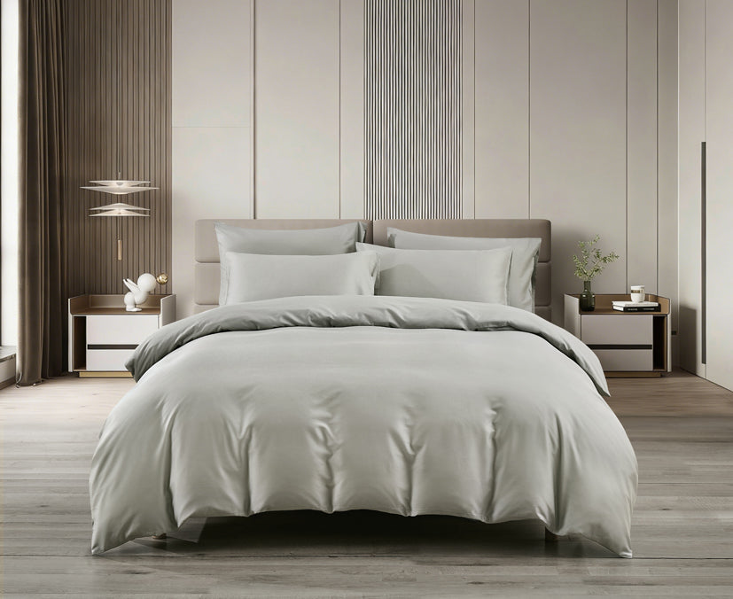 Epitex LYOCOOL CHROMA 1200TC Bedsheet | Fitted Sheet Set | Bedset (MOOD GREY)