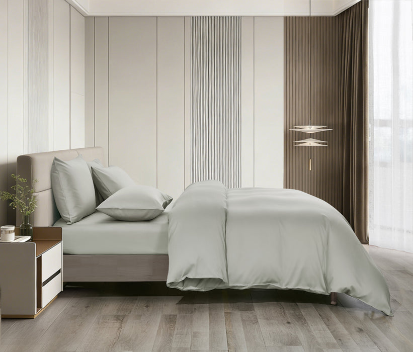 Epitex LYOCOOL CHROMA 1200TC Bedsheet | Fitted Sheet Set | Bedset (MOOD GREY)