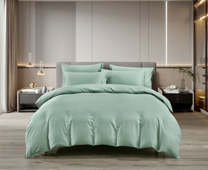 Epitex LYOCOOL CHROMA 1200TC Bedsheet | Fitted Sheet Set | Bedset (CEDER GREEN)