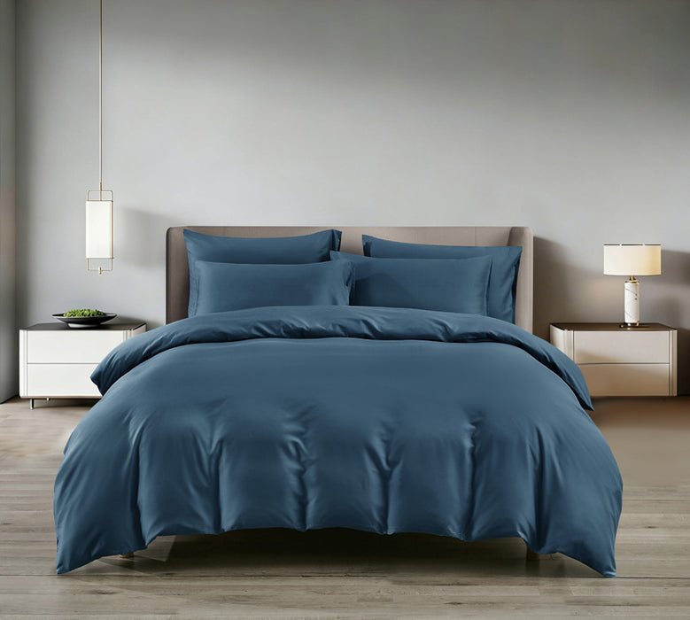 Epitex LYOCOOL CHROMA 1200TC Bedsheet | Fitted Sheet Set | Bedset (CAVE BLUE)