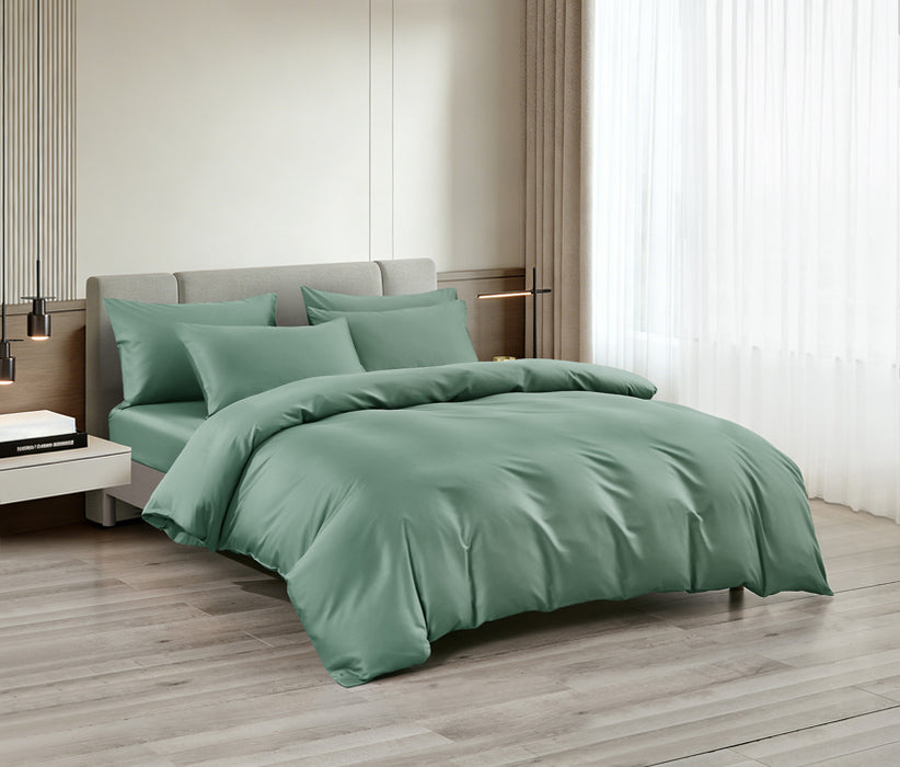 Epitex LYOCOOL CHROMA 1200TC Bedsheet | Fitted Sheet Set | Bedset (AQUA JADE)