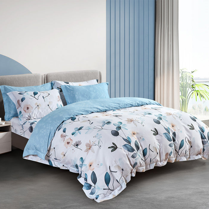 Epitex Lyocool Cotton 1200TC Printed Bedsheet | Bedset