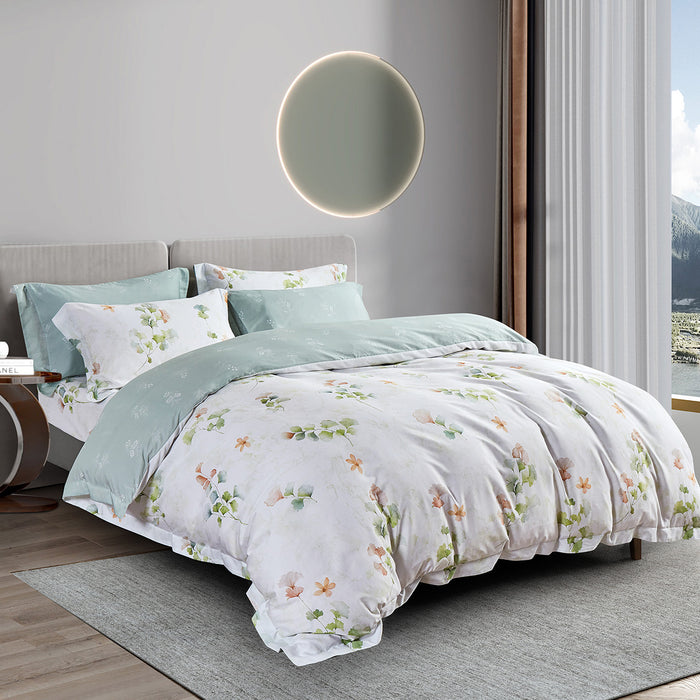 Epitex Lyocool Cotton 1200TC Printed Bedsheet | Bedset (LY2152)