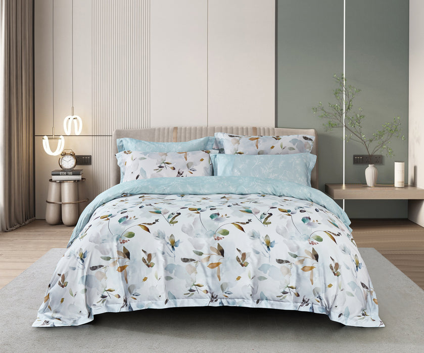 Epitex Lyocool Cotton 1200TC Printed Bedsheet | Bedset (LY2155)