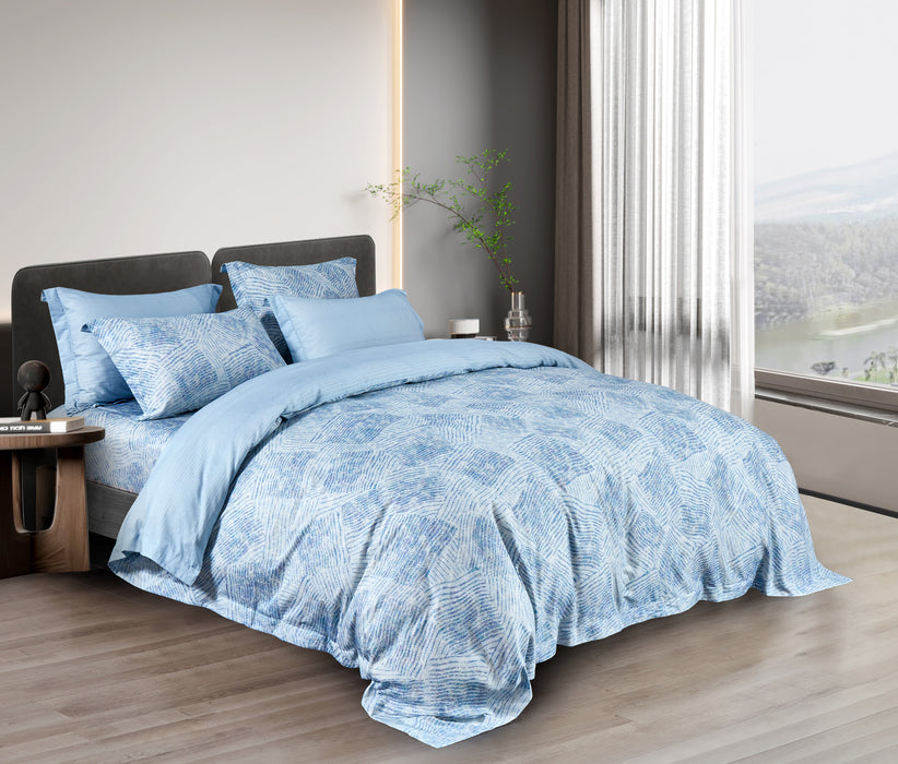 Epitex Lyocool Cotton 1200TC Printed Bedsheet | Bedset (LY2156)