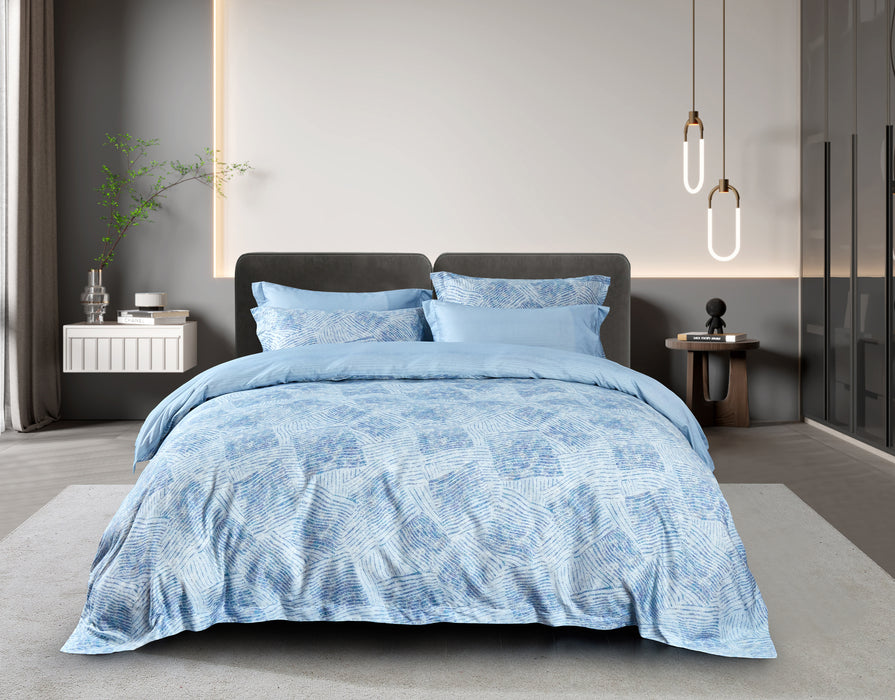 Epitex Lyocool Cotton 1200TC Printed Bedsheet | Bedset (LY2156)