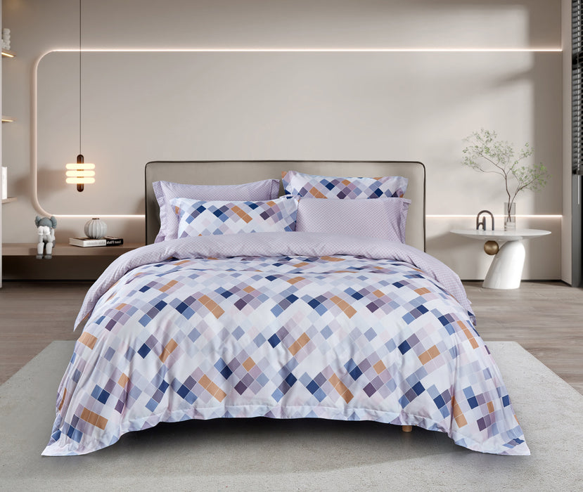 Epitex Lyocool Cotton 1200TC Printed Bedsheet | Bedset (LY2157)