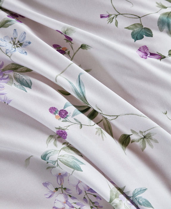 Epitex Lyocool Cotton Arte 1200TC Printed Bedsheet | Bedset | Fitted Set (LY2173)