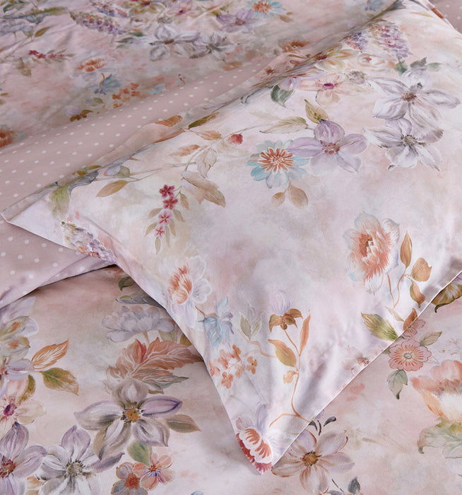 Epitex Lyocool Cotton Arte 1200TC Printed Bedsheet | Bedset | Fitted Set (LY2175)