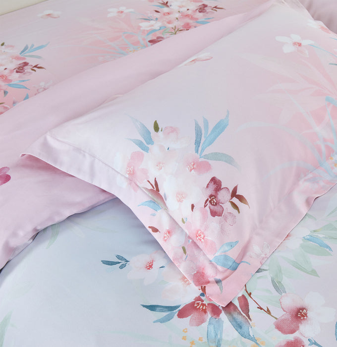 Epitex Lyocool Cotton Arte 1200TC Printed Bedsheet | Bedset | Fitted Set (Lunara)