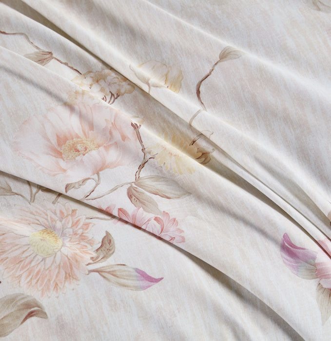 Epitex Lyocool Cotton Arte 1200TC Printed Bedsheet | Bedset | Fitted Set (Blossomluxe)