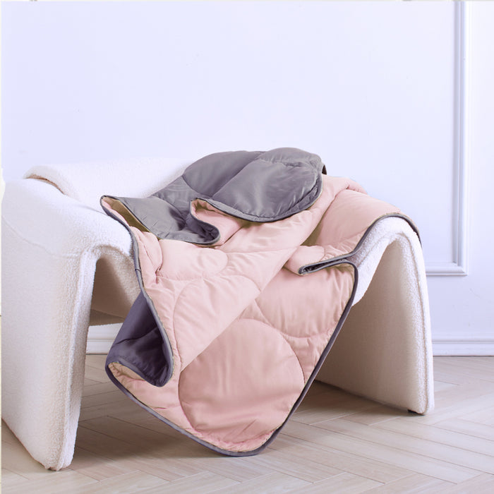 Epitex X OSIM Relaxation Haven - Reversable Air Down Quilt Blanket + uBrush Handheld Massager