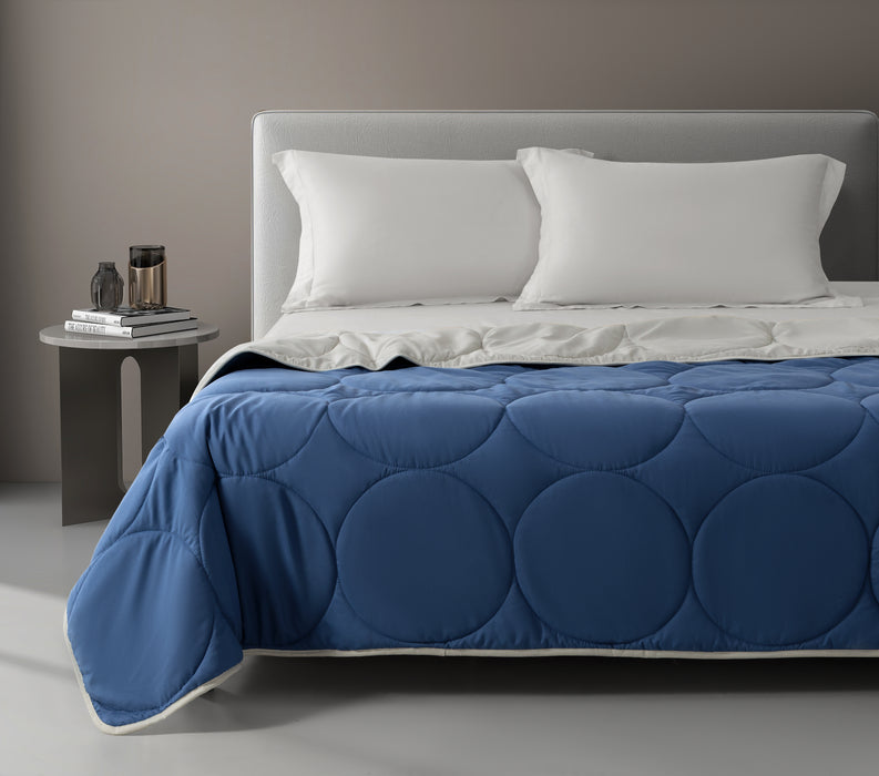Epinova Air Down Blanket Reversible Solid (LT GREY / MOON BLUE)
