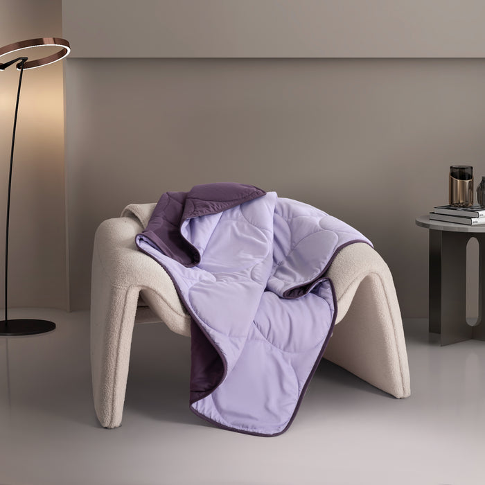 Epinova Air Down Blanket Reversible Solid (LT PURPLE / WILD BERRY)