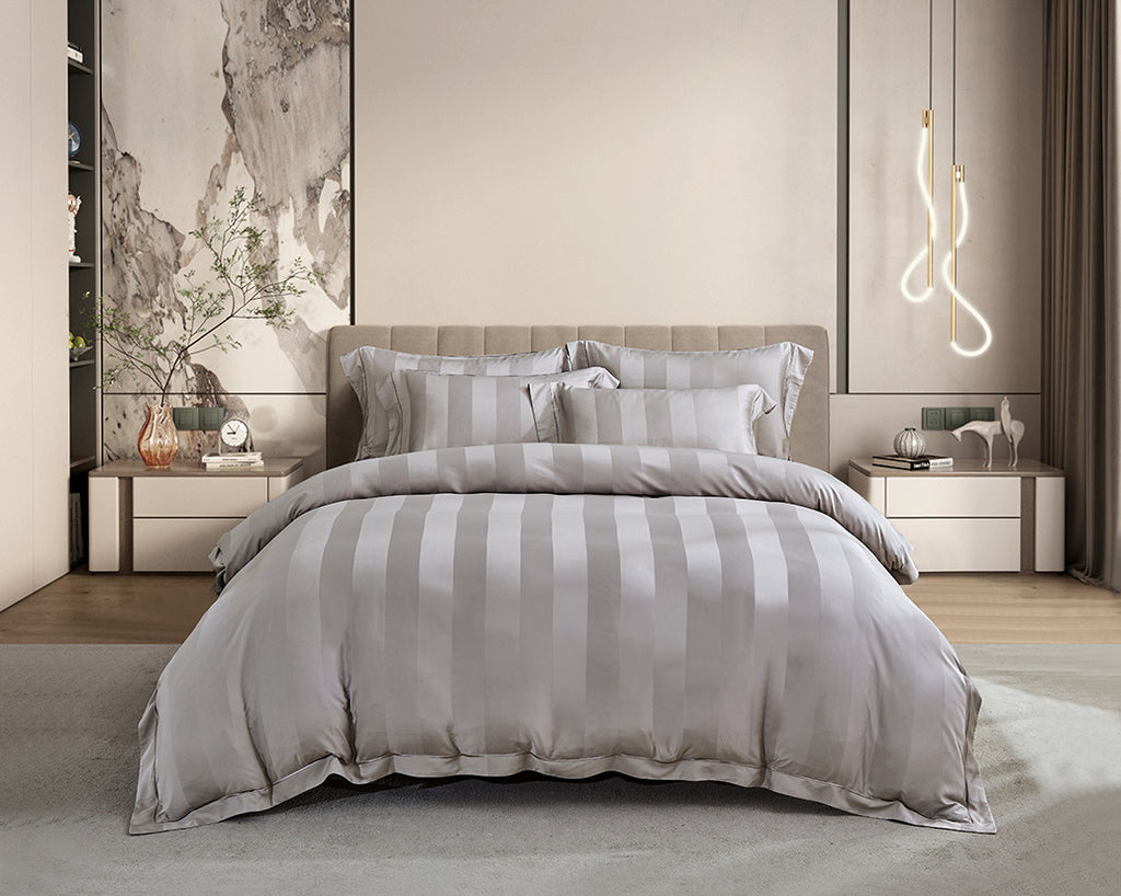 Epitex 1200TC Delores Luxe Modal Dobby (Cool Taupe) Fitted