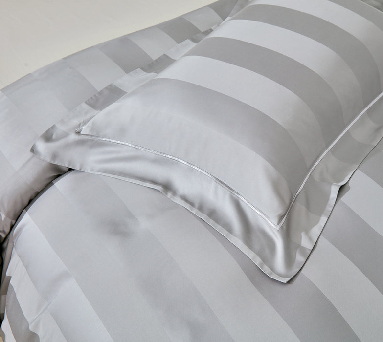 Epitex 1200TC Delores Luxe Modal Dobby (Classic Grey) Fitted Sheet Set | Bedset  | Bedsheet | Soft | Fitted Sheet | Bedsheet Set