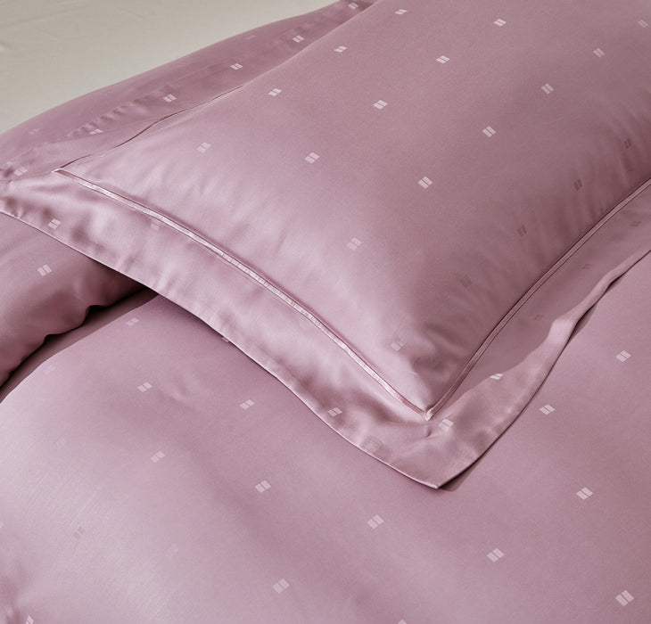 Epitex 1200TC Delores Luxe Modal Dobby (Rose Mauve) Fitted Sheet Set | Bedset  | Bedsheet | Soft | Fitted Sheet | Bedsheet Set