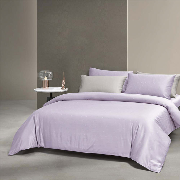 Epitex 1600TC Melange Tencel Blend Dobby Bedsheet Set (Lilac)