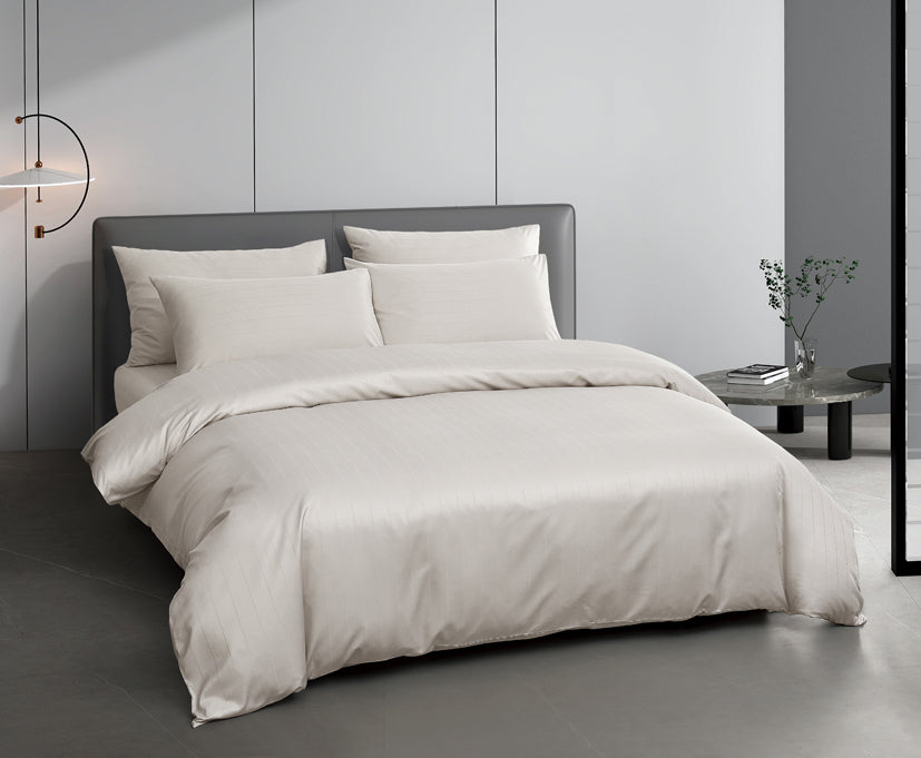 Epitex 1600TC Melange Tencel Blend Dobby Bedsheet Set (Cool Grey)