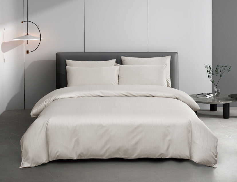 Epitex 1600TC Melange Tencel Blend Dobby Bedsheet Set (Cool Grey)