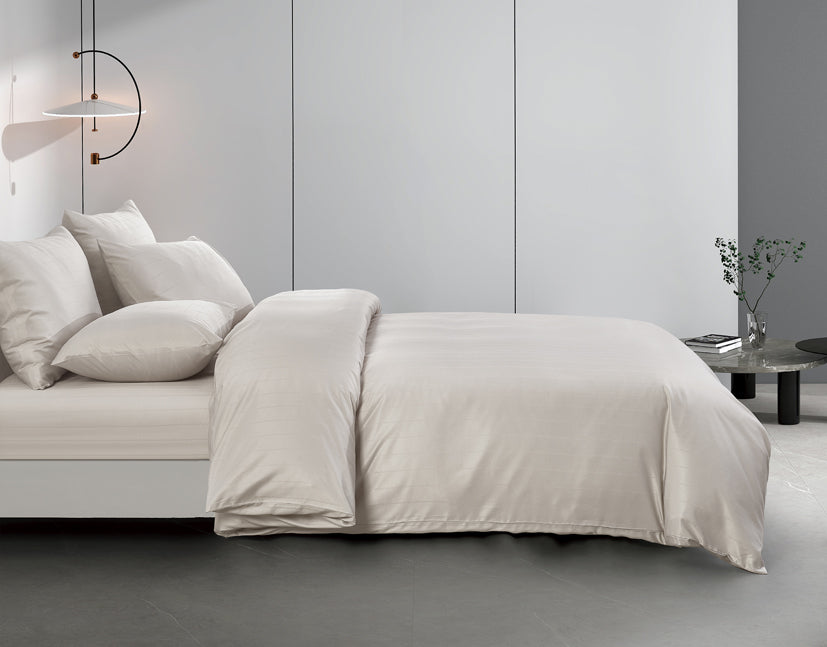 Epitex 1600TC Melange Tencel Blend Dobby Bedsheet Set (Cool Grey)