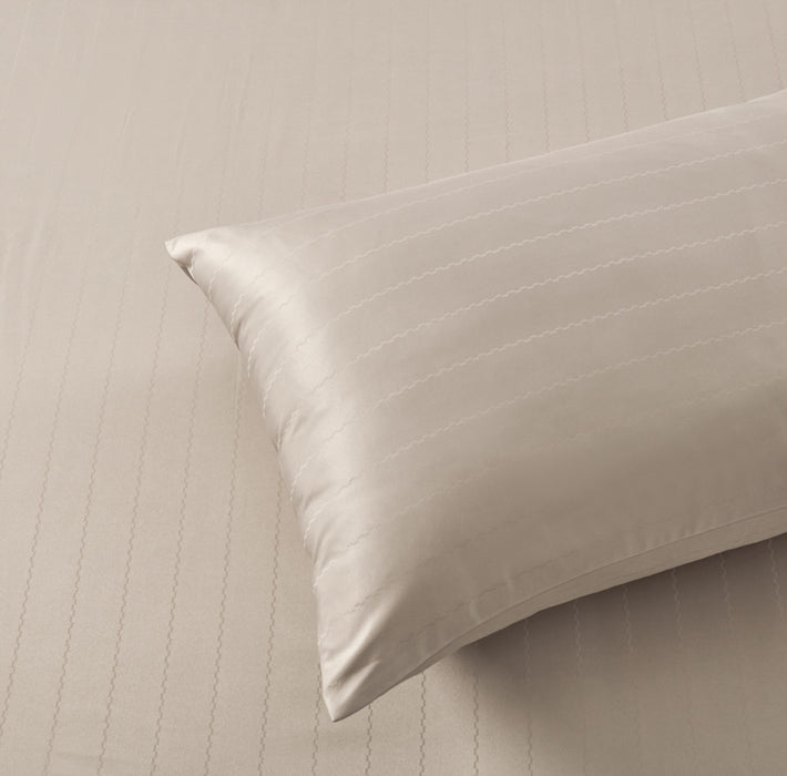 Epitex 1600TC Melange Tencel Blend Dobby Bedsheet Set (Soft Taupe)