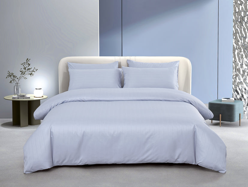 Epitex 1600TC Melange Tencel Blend Dobby Bedsheet Set (Zen Blue)
