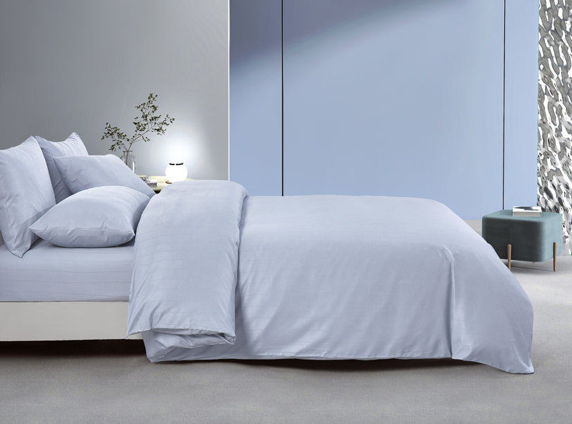 Epitex 1600TC Melange Tencel Blend Dobby Bedsheet Set (Zen Blue)