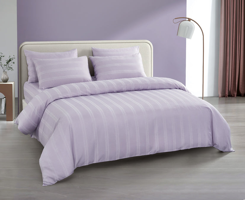 Epitex 1600TC Melange Tencel Blend Dobby Bedsheet Set (Lilac)
