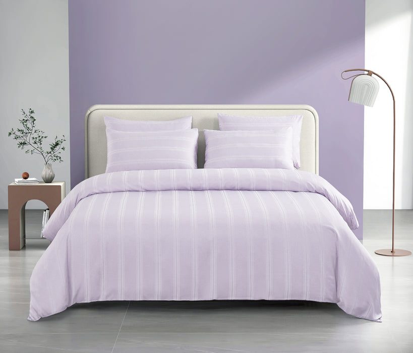 Epitex 1600TC Melange Tencel Blend Dobby Bedsheet Set (Lilac)