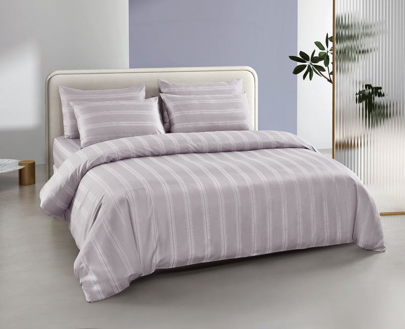 Epitex 1600TC Melange Tencel Blend Dobby Bedsheet Set (Soft Mauve)