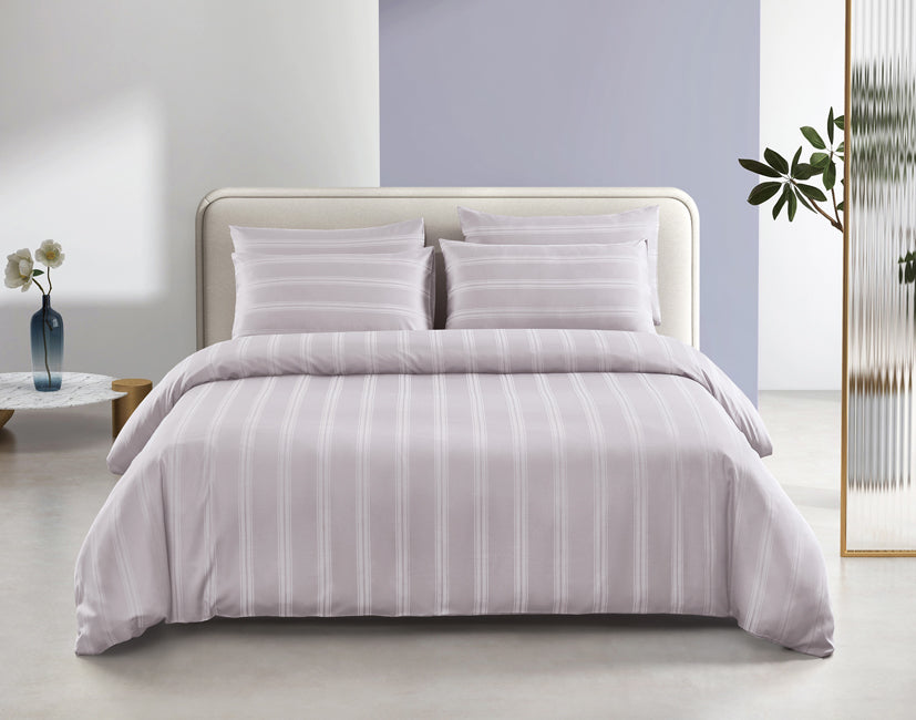 Epitex 1600TC Melange Tencel Blend Dobby Bedsheet Set (Soft Mauve)
