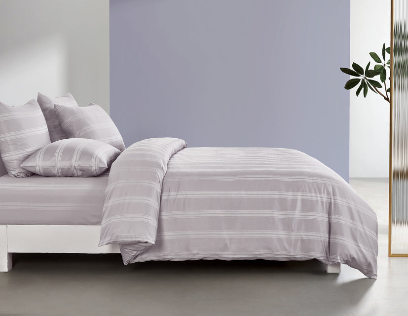 Epitex 1600TC Melange Tencel Blend Dobby Bedsheet Set (Soft Mauve)